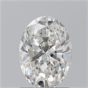 Natural Diamond 1.32 Carats, Oval with  Cut, H Color, VS2 Clarity and Certified by GIA