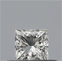 Natural Diamond 0.24 Carats, Princess with  Cut, F Color, VS1 Clarity and Certified by GIA