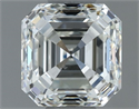 Natural Diamond 1.00 Carats, Asscher with  Cut, H Color, IF Clarity and Certified by IGI