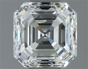 Foto Diamante Natural 1.00 quilates, Asscher , Color H, claridad IF y certificado IGI de
