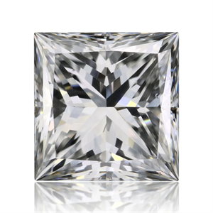 Picture of Natural Diamond 0.60 Carats, Princess with  Cut, F Color, VS2 Clarity and Certified by GIA