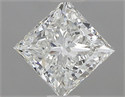 Natural Diamond 0.90 Carats, Princess with  Cut, H Color, VVS2 Clarity and Certified by IGI