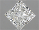 Natural Diamond 0.90 Carats, Princess with  Cut, H Color, VVS2 Clarity and Certified by IGI