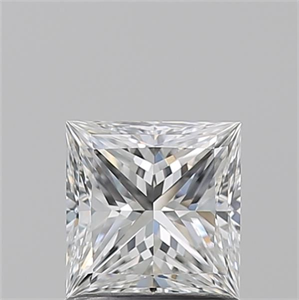 Picture of Natural Diamond 1.01 Carats, Princess with  Cut, F Color, VVS2 Clarity and Certified by GIA