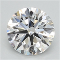 Lab Grown Diamond 1.41 Carats, Round with Ideal Cut, D Color, VS1 Clarity and Certified by IGI