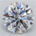 Lab Grown Diamond 1.09 Carats, Round with Ideal Cut, D Color, VVS2 Clarity and Certified by IGI