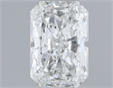 Natural Diamond 1.00 Carats, Radiant with  Cut, H Color, SI2 Clarity and Certified by GIA