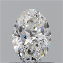 Diamante Natural 0.58 quilates, Ovalado , Color F, claridad VVS1 y certificado GIA