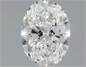 Natural Diamond 1.00 Carats, Oval with  Cut, F Color, VVS1 Clarity and Certified by GIA