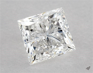 Foto Diamante Natural 1.51 quilates, Princesa , Color F, claridad SI2 y certificado GIA de