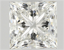 Natural Diamond 0.50 Carats, Princess with  Cut, H Color, IF Clarity and Certified by GIA