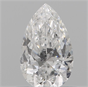 Natural Diamond 0.54 Carats, Pear with  Cut, E Color, I1 Clarity and Certified by GIA