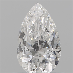 Picture of Natural Diamond 0.54 Carats, Pear with  Cut, E Color, I1 Clarity and Certified by GIA