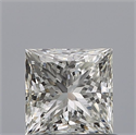 Natural Diamond 0.73 Carats, Princess with  Cut, H Color, VVS1 Clarity and Certified by IGI