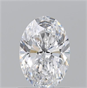 Natural Diamond 1.01 Carats, Oval with  Cut, D Color, VVS1 Clarity and Certified by GIA