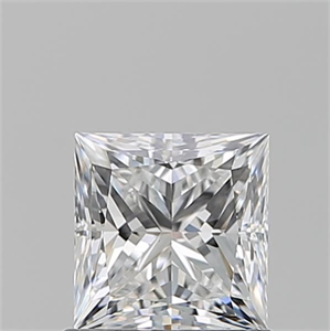 Picture of Natural Diamond 1.01 Carats, Princess with  Cut, E Color, VS1 Clarity and Certified by GIA