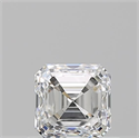 Natural Diamond 0.70 Carats, Asscher with  Cut, F Color, VVS2 Clarity and Certified by GIA