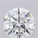 Del inventario de diamantes de laboratorio, 4.09 quilates, Redondo , Color F, claridad VVS2 y certificado IGI