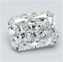 Natural Diamond 4.01 Carats, Radiant with  Cut, F Color, VS1 Clarity and Certified by GIA