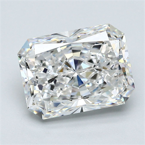 Picture of Natural Diamond 4.01 Carats, Radiant with  Cut, F Color, VS1 Clarity and Certified by GIA