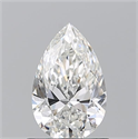 Natural Diamond 0.91 Carats, Pear with  Cut, G Color, SI1 Clarity and Certified by GIA