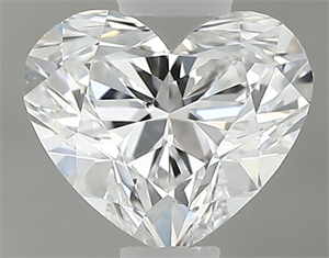 Picture of Natural Diamond 0.40 Carats, Heart with  Cut, E Color, SI1 Clarity and Certified by GIA