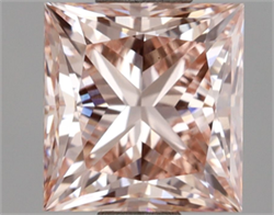 Picture of Lab Grown Diamond 1.92 Carats, Princess with  Cut, Fancy Intense Pink Color, VS1 Clarity and Certified by IGI