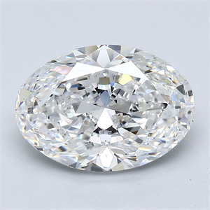 Foto Diamante Natural 3.52 quilates, Ovalado , Color E, claridad SI1 y certificado GIA de
