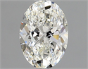 Natural Diamond 0.70 Carats, Oval with  Cut, H Color, IF Clarity and Certified by GIA