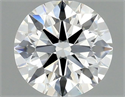 Natural Diamond 0.41 Carats, Round with Excellent Cut, H Color, VS2 Clarity and Certified by GIA