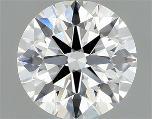Picture of Natural Diamond 0.41 Carats, Round with Excellent Cut, H Color, VS2 Clarity and Certified by GIA