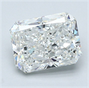 Natural Diamond 2.03 Carats, Radiant with  Cut, G Color, SI1 Clarity and Certified by GIA