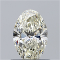Natural Diamond 0.70 Carats, Oval with  Cut, K Color, VS2 Clarity and Certified by GIA