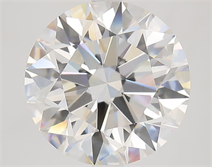 Picture of Lab Grown Diamond 5.30 Carats, Round with Ideal Cut, F Color, VS1 Clarity and Certified by IGI