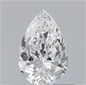Natural Diamond 0.50 Carats, Pear with  Cut, D Color, VS1 Clarity and Certified by GIA