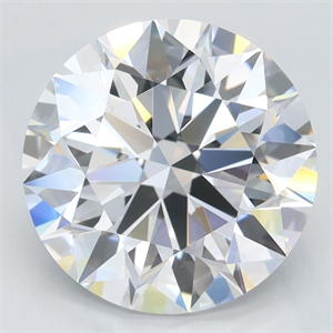 Picture of Lab Grown Diamond 3.14 Carats, Round with Ideal Cut, D Color, IF Clarity and Certified by IGI
