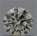 Natural Diamond 0.40 Carats, Round with Excellent Cut, N Color, I1 Clarity and Certified by GIA