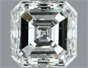 Natural Diamond 1.00 Carats, Asscher with  Cut, I Color, SI1 Clarity and Certified by IGI