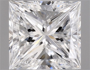 Picture of Natural Diamond 0.60 Carats, Princess with  Cut, D Color, VS1 Clarity and Certified by GIA