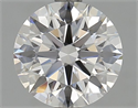 Lab Grown Diamond 2.06 Carats, Round with Excellent Cut, D Color, VVS1 Clarity and Certified by GIA