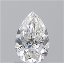 Natural Diamond 0.96 Carats, Pear with  Cut, G Color, VVS1 Clarity and Certified by GIA