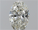 Natural Diamond 1.01 Carats, Oval with  Cut, J Color, VS1 Clarity and Certified by GIA