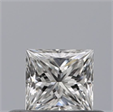 Natural Diamond 0.31 Carats, Princess with  Cut, E Color, VVS2 Clarity and Certified by GIA