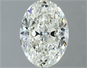 Natural Diamond 1.32 Carats, Oval with  Cut, I Color, SI1 Clarity and Certified by IGI