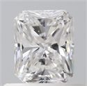 Natural Diamond 0.61 Carats, Radiant with  Cut, E Color, SI1 Clarity and Certified by GIA