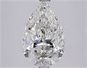Natural Diamond 3.04 Carats, Pear with  Cut, H Color, VS2 Clarity and Certified by GIA