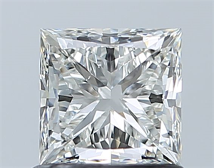 Picture of Natural Diamond 0.98 Carats, Princess with  Cut, I Color, VS2 Clarity and Certified by GIA