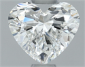 Natural Diamond 0.50 Carats, Heart with  Cut, F Color, VS1 Clarity and Certified by GIA