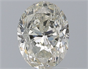 Diamante Natural 1.50 quilates, Ovalado , Color I, claridad SI2 y certificado HRD