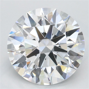 Picture of Lab Grown Diamond 3.26 Carats, Round with Ideal Cut, D Color, IF Clarity and Certified by IGI